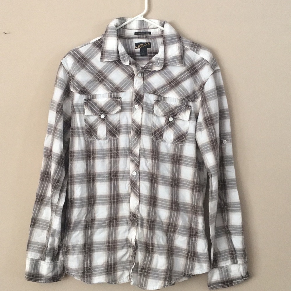 Helix Athletic Fit Button Down Shirt